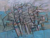 Mistral Signed and titled verso Oil on canvas 40 x 51cm Provenance: Acquired from the artist Lots 203-213 The Property of a lady ++Good condition by Paul Mount, Oil on canvas, sold Nov 2017