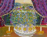 As wild as you can get them Signed Oil by Fred Yates, Oil on canvas, sold Nov 2017