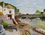 Boats in a harbour Signed and dated 18 1999 Oil on canvas board 36 x 45cm Provenance: Lots 214-231 The Property of a lady ++Good condition - by R.I. Murray, Oil on canvas board, sold Nov 2017