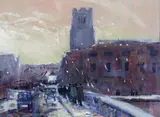 Stoke Bridge, Ipswich Signed and titled verso Oil on canvasboard 55 x 67cm Provenance: Lots 214-231 The Property of a lady ++Good condition - by Edward Gentry, Oil on canvasboard, sold Nov 2017