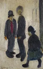 Figure study Signed and dated 1949 Oil on canvas 22.5 x 15cm Provenance: Alex Reid & Lefevre Gallery, London, 1953, where purchased by the present owner L.S by L. S. Lowry, 1949, Oil on canvas, sold Nov 2017