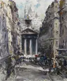 Rue Lafitte, 1956 Signed Oil on canvas 55 x 46cm Provenance: G by Hermine Emilie Wagner, Oil on canvas, sold Nov 2017