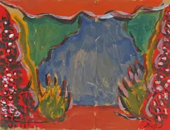 Untitled by Cecil Beaton, Gouache on card, sold Nov 2017