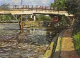 Goring Lock Signed and dated '00, also signed, titled and dated verso Oil on board 30.5 x 40.5cm Provenance: W by Amended Peter Brown, Oil on board, sold Nov 2017
