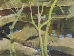 Untitled by Alexander Hossack, Oil on canvasboard, sold Nov 2017