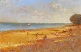 On the beach, Bembridge, Isle of Wight Signed Oil on canvasboard 23 x 36cm Provenance: The Sheen Gallery, London, March 2006 ++Good condition - by Grenville George Cottingham, Oil on canvasboard, sold Nov 2017