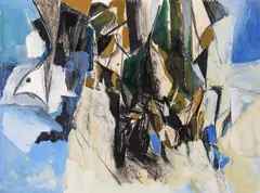 Gull in the North Mixed media 73.5 x 54cm Provenance: Ministry of Works No by Keith Grant, Mixed media, sold Nov 2017