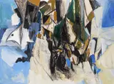 Gull in the North Mixed media 73.5 x 54cm Provenance: Ministry of Works No by Keith Grant, Mixed media, sold Nov 2017