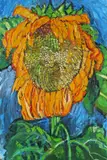 Sunflower Signed Oil on canvas 91 x 61cm Provenance: Purchased directly from the artist by the vendor's father- by John Bratby, Oil on canvas, sold Nov 2017
