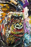 Guy the Gorilla Signed twice, and dated Summer 1976 Oil on canvas 76 x 50.5cm Provenance: Purchased directly from the artist by the vendor's father- by John Bratby, Oil on canvas, sold Nov 2017