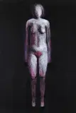 Standing figure by Robert Clatworthy, 2003, Acrylic on card, sold Nov 2017