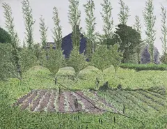 s Garden Signed, titled and dated '78 verso Tempera 24 x 31cm ++One or two light scuffs, good condition by Peter Bibby, Tempera, offered Nov 2017