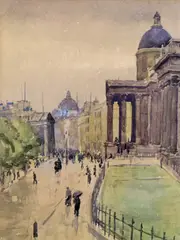 The National Gallery, Trafalgar Square, London Watercolour 28 x 21cm Provenance: David Messum, Petits Mâitres, 1988 Lots 1-11 The Property of a Lady of Title by Ernest Procter, Watercolour, sold Nov 2017