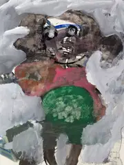 Marisa Signed by Martin Engelman, 1969, Gouache, offered Nov 2017