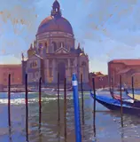 Santa Maria della Salute, Venice Signed Gouache 62 x 62cm Provenance: Lots 214-231 The Property of a lady ++Good condition - by Stan Kaminski, Gouache, sold Nov 2017
