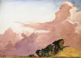 Winchelsea Marsh, Sussex Signed titled and dated 1895 Watercolour 56 x 76cm ++Good condition - by Frank Brangwyn, 1895, Watercolour, sold Nov 2017