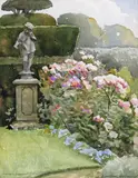 Rowallan, Haslemere Signed and titled Watercolour 31 x 24cm ++Good condition - by Frederick Samuel Beaumont, Watercolour, offered Nov 2017