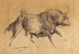 Untitled by Raoul Millais, Chalk on buff paper, sold Nov 2017