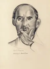 Portrait of Sir David Low Signed, titled and dated 1932 Pencil 27 x 19cm Provenance: Private collection from 1957 Christie's, 7th March 1997, Lot no by Wyndham Lewis, 1932, Pencil, sold Nov 2017