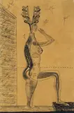 The Secret Visit, 1931 Pen by John Banting, Pen, ink and wash, sold Nov 2017