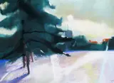 Untitled by Dick Boulton, Pastel, offered Nov 2017