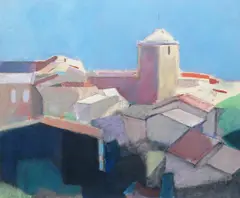 Ramatuelle Signed and dated I by Clive Blackmore, Pastel over pencil, sold Nov 2017
