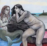 The Mermaid's Story Signed and dated 92 Pastel and chalk 27 by Adrian Baker, Pastel and chalk, offered Nov 2017