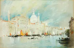 Grand Canal, Venice by Hercules Brabazon Brabazon, pencil and pastel, sold May 2014