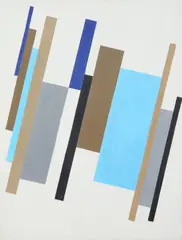 Untitled composition by Michael Canney, oil on canvas, sold Feb 2014