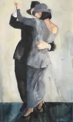 The Tango by David Remfry, watercolour, gouache and pencil, sold Feb 2014