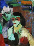 Carnival Children by Earl George Alexander Eugene Douglas Haig, oil on canvas, sold Feb 2014
