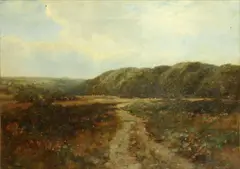 Views of the English landscape, a pair by Harry James Sticks, one oil on canvas, the other oil on canvas laid down, offered Feb 2014