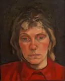 'Sophie' - portrait of Sophie de Stempel by India Jane Birley, oil on board, sold Jan 2014