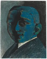 Ernst Kirschbaum by Paul Citroen, 1924, pen and black ink and pastel on paper, sold Jan 2014