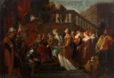 The Judgement of Solomon by Italian School, oil on canvas, sold Jan 2014