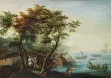 Landscape by Italian School, oil on canvas, sold Jan 2014