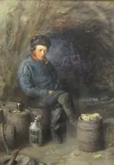 Smuggler's rest by George Manson, watercolour, sold Feb 2014