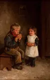His First Smoke by Rsa Rba Roi Rsw Robert Gemmell Hutchison, oil on canvas, sold Feb 2014