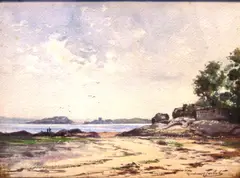 The Coast at Aberdour, Fife by J. A. Henderson Tarbet, watercolour, sold Feb 2014