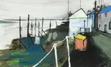 Ferryden by Douglas Swan, gouache, sold Feb 2014