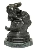 Groupe d'ours by Antoine-Louis Barye, patinated bronze, offered Jun 2014