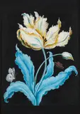 Tulip and butterflies by Barbara Regina Dietzch, gouache, sold Jan 2014