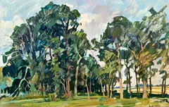 Wooded Landscape by Susan Ryder, sold Nov 2013