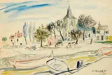 'The West Riding' (two vignettes) by Charles Murray, both signed watercolours, sold Nov 2013