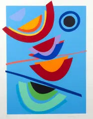'Blue Circle' by Terry Frost, sold Oct 2013