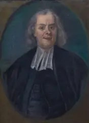 Portrait of Hermann Boerhave, bust length, in a black coat, within a painted oval by Cornelis Troost, offered Sep 2013