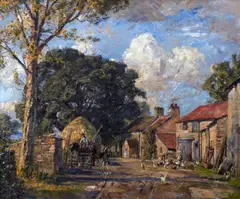 'Manor Farm', Nessfield near Ilkley by Herbert F. Royle, sold Jun 2013