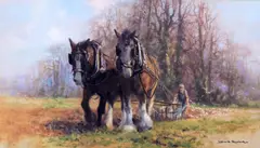 'Plough Team' by David Shepherd, sold Apr 2013