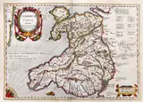 Cambriae Typus by Humphrey Lhuyd, A map of Wales, sold Mar 2013
