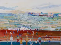 'Brighton Beach' by Fred Yates, sold Mar 2013